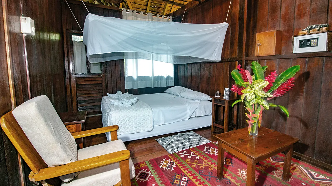 Interior of the bungalow